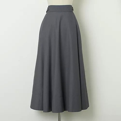 【トゥエルブクローゼット/12closet】の【12classe】タックフレアスカート インテリア・キッズ・メンズ・レディースファッション・服の通販 founy(ファニー) 　ファッション　Fashion　レディースファッション　Fashion for Women　スカート　Skirts　Aライン・フレアスカート　A-Line & Flared Skirts　バランス　Balance, Style Balance　チャコールグレー|ID: prp329100004572007 ipo3291000000034955313