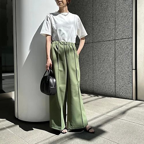【コグ ザビッグスモーク/COGTHEBIGSMOKE】のストレッチワイドパンツ 人気、トレンドファッション・服の通販 founy(ファニー) 　ファッション　Fashion　レディースファッション　WOMEN　パンツ　Pants　ストレッチ　Stretch　センター　Center　パッチ　Patch　フィット　Fit　ポケット　Pocket　ワイド　Wide　洗える　Washable　other-2|ID: prp329100004572041 ipo3291000000032353258