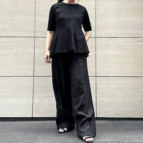【森慶子/Keiko Mori】のリネンワイドパンツ 人気、トレンドファッション・服の通販 founy(ファニー) 　ファッション　Fashion　レディースファッション　Fashion for Women　パンツ　Pants & Trousers　センター　Center, Center Line　リネン　Linen, Linen Fabric　別注　Limited Edition, Custom Order　other-2|ID: prp329100004572047 ipo3291000000032632760