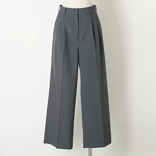 【トゥエルブクローゼット/12closet】の【洗える】ウール混メンズライクパンツ インテリア・キッズ・メンズ・レディースファッション・服の通販 founy(ファニー) 　ファッション　Fashion　レディースファッション　Ladies' Fashion Online　パンツ　Pants　ストレート　Straight　スラックス　Slacks　センター　Center　マニッシュ　Mannish　メンズ　Mens　洗える　Washable　グレー|ID: prp329100004572049 ipo3291000000032632764