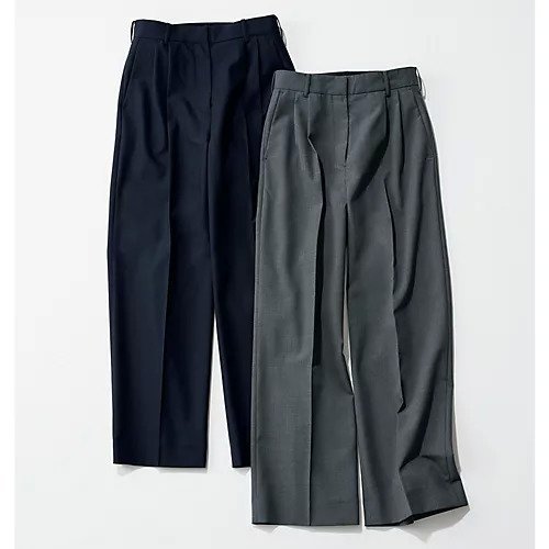 【トゥエルブクローゼット/12closet】の【洗える】ウール混メンズライクパンツ 人気、トレンドファッション・服の通販 founy(ファニー) 　ファッション　Fashion　レディースファッション　Ladies' Fashion Online　パンツ　Pants　ストレート　Straight　スラックス　Slacks　センター　Center　マニッシュ　Mannish　メンズ　Mens　洗える　Washable　other-2|ID: prp329100004572049 ipo3291000000032632765