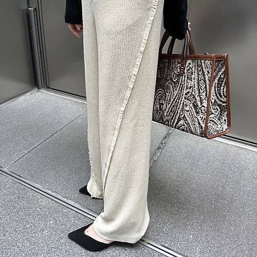 【ミュラー オブ ヨシオクボ/muller of yoshiokubo】のフレアシルエットパンツ 人気、トレンドファッション・服の通販 founy(ファニー)  ファッション Fashion レディースファッション Fashion for Women パンツ Pants & Trousers ドレープ Drape, Draping Fabric フリンジ Fringe, Tassel フレア Flare, Flared other-3|ID: prp329100004572063 ipo3291000000034324623