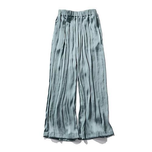 【スアデオ/suadeo】のビンテージサテンギャザーパンツ インテリア・キッズ・メンズ・レディースファッション・服の通販 founy(ファニー) 　ファッション　Fashion　レディースファッション　Fashion for Women　パンツ　Pants & Trousers　ギャザー　Gathered, Ruffled　ビンテージ　Vintage, Retro Style　レギュラー　Regular, Standard Fit　ワッシャー　Washer, Crinkled Finish　エレガント 上品　Elegant　春　Spring　洗える　Machine Washable　ブルー|ID: prp329100004572076 ipo3291000000034956664