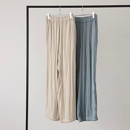 【スアデオ/suadeo】のビンテージサテンギャザーパンツ 人気、トレンドファッション・服の通販 founy(ファニー) 　ファッション　Fashion　レディースファッション　Fashion for Women　パンツ　Pants & Trousers　ギャザー　Gathered, Ruffled　ビンテージ　Vintage, Retro Style　レギュラー　Regular, Standard Fit　ワッシャー　Washer, Crinkled Finish　エレガント 上品　Elegant　春　Spring　洗える　Machine Washable　other-2|ID: prp329100004572076 ipo3291000000034956666