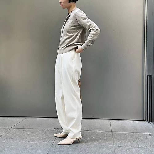 【エムセブンデイズ/M7days】のラップ風テーパードパンツ 人気、トレンドファッション・服の通販 founy(ファニー) 　ファッション　Fashion　レディースファッション　Ladies' Fashion Online　パンツ　Pants　エレガント 上品　Elegant　ジャケット　Jacket　ストレッチ　Stretch　スーツ　Suit　フェミニン　Feminine　フロント　Front　ラップ　Wrap　other-3|ID: prp329100004572078 ipo3291000000032632692