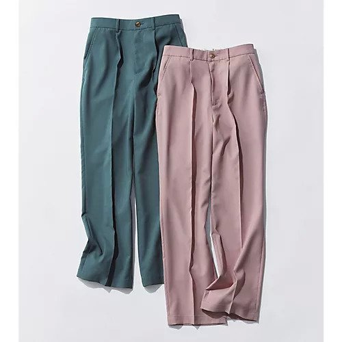 【トゥエルブクローゼット/12closet】の【洗える】センタープレスカラーパンツ 人気、トレンドファッション・服の通販 founy(ファニー) 　ファッション　Fashion　レディースファッション　Ladies' Fashion Online　パンツ　Pants　洗える　Washable　吸水　Water Absorption　シンプル　Simple　ストレッチ　Stretch　ストレート　Straight　センター　Center　人気　Popularity　バランス　Balance　夏　Summer　ビジネス 仕事 通勤　Business　other-2|ID: prp329100004572094 ipo3291000000032632744