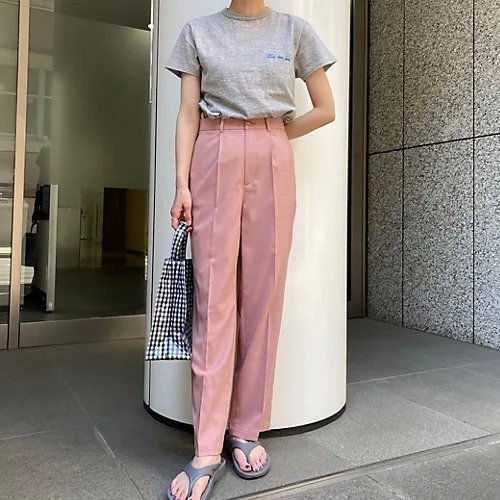 【トゥエルブクローゼット/12closet】の【洗える】センタープレスカラーパンツ 人気、トレンドファッション・服の通販 founy(ファニー) 　ファッション　Fashion　レディースファッション　Ladies' Fashion Online　パンツ　Pants　洗える　Washable　吸水　Water Absorption　シンプル　Simple　ストレッチ　Stretch　ストレート　Straight　センター　Center　人気　Popularity　バランス　Balance　夏　Summer　ビジネス 仕事 通勤　Business　other-3|ID: prp329100004572094 ipo3291000000032632745