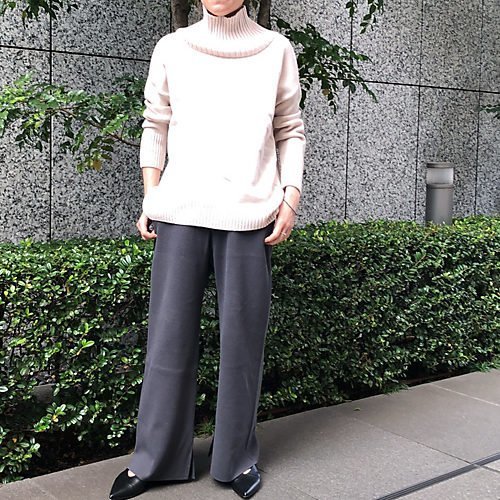 【イーバイエクラ/E by eclat】のニットスリットパンツ 人気、トレンドファッション・服の通販 founy(ファニー) 　ファッション　Fashion　レディースファッション　Ladies' Fashion Online　パンツ　Pants　なめらか　Smooth　スリット　Slit　ミラノリブ　Milan Ribs　洗える　Washable　other-2|ID: prp329100004572100 ipo3291000000032633013