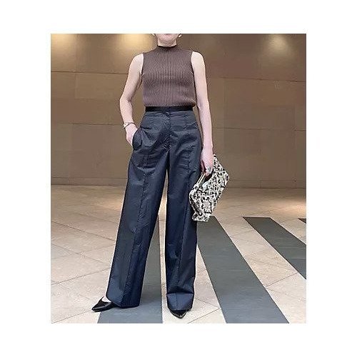 【宮崎桃代/Momoyo Miyazaki】のピンタックパンツ 人気、トレンドファッション・服の通販 founy(ファニー) 　ファッション　Fashion　レディースファッション　Ladies' Fashion Online　パンツ　Pants　サテン　Satin　スポーティ　Sporty　ポケット　Pocket　モノトーン　Monotone　ワッシャー　Washer　エレガント 上品　Elegant　別注　Special Order　other-2|ID: prp329100004572112 ipo3291000000032632819