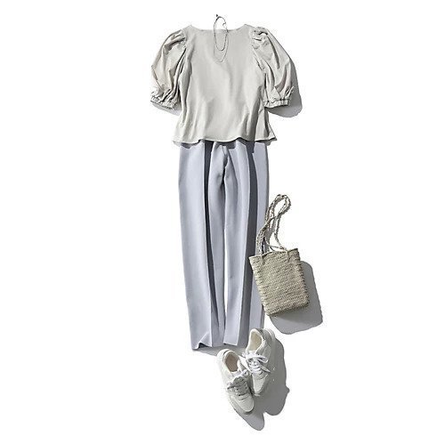 【エムセブンデイズ/M7days】の【コラボ】ニットセンターシームテーパードパンツ 人気、トレンドファッション・服の通販 founy(ファニー) 　ファッション　Fashion　レディースファッション　Fashion for Women　パンツ　Pants & Trousers　コラボ　Collaboration, Collab　洗える　Machine Washable　ビジネス 仕事 通勤　Business / Work / Commuting　other-3|ID: prp329100004572126 ipo3291000000032632882
