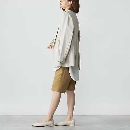 【エムセブンデイズ/M7days】の細見えハーフパンツ 人気、トレンドファッション・服の通販 founy(ファニー) 　ファッション　Fashion　レディースファッション　Fashion for Women　パンツ　Pants & Trousers　ショートパンツ・ハーフパンツ　High-Waisted & Relaxed Shorts　センター　Center, Center Line　ハーフ　Half, Half-Length　洗える　Machine Washable　other-3|ID: prp329100004572172 ipo3291000000032633856