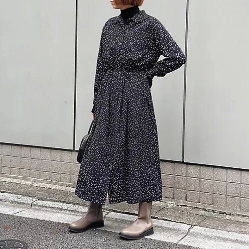 【トゥエルブクローゼット/12closet】の【洗える】ミニ衿ランダムドットワンピース 人気、トレンドファッション・服の通販 founy(ファニー) ファッション Fashion レディースファッション Fashion for Women ワンピース Dresses クラシカル Classical, Vintage-Inspired ドット Polka Dot, Dot Pattern ドレープ Drape, Draping Fabric フレンチ French, French Style ランダム Random, Irregular リボン Ribbon, Bow ヴィンテージ Vintage Style 洗える Machine Washable other-2|ID: prp329100004572236 ipo3291000000034757865