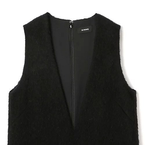 【シンメ/SINME】のディープVネックワンピース 人気、トレンドファッション・服の通販 founy(ファニー) 　ファッション　Fashion　レディースファッション　Fashion for Women　ワンピース　Dresses　ポケット　Pocket, Pocket Detail　other-3|ID: prp329100004572293 ipo3291000000034618339