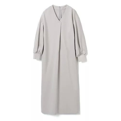 【エムセブンデイズ/M7days】のVネックワンピース インテリア・キッズ・メンズ・レディースファッション・服の通販 founy(ファニー) 　ファッション　Fashion　レディースファッション　WOMEN　ワンピース　Dress　オケージョン　Occasion　クラシック　Classic　ジャージー　Jersey　ストレッチ　Stretch　フロント　Front　洗える　Washable　アイスグレー|ID: prp329100004572309 ipo3291000000032355957