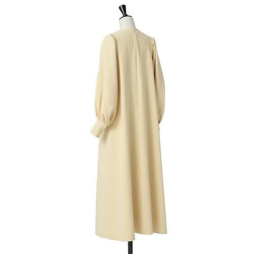 【エムセブンデイズ/M7days】の袖ボリュームワンピース 人気、トレンドファッション・服の通販 founy(ファニー) 　ファッション　Fashion　レディースファッション　WOMEN　ワンピース　Dress　イエロー　Yellow　シンプル　Simple　洗える　Washable　A/W・秋冬　Aw・Autumn/Winter・Fw・Fall-Winter　other-3|ID: prp329100004572310 ipo3291000000032355968
