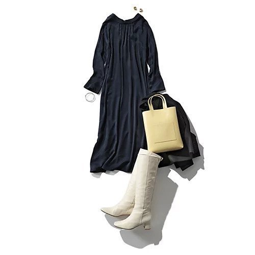 【エムセブンデイズ/M7days】の後ろボウタイワンピース 人気、トレンドファッション・服の通販 founy(ファニー) 　ファッション　Fashion　レディースファッション　WOMEN　ワンピース　Dress　シンプル　Simple　スタンド　Stand　リボン　Ribbon　エレガント 上品　Elegant　洗える　Washable　other-2|ID: prp329100004572312 ipo3291000000032355974