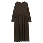 【エムセブンデイズ/M7days】のジャージーギャザーワンピース ブラウン|ID: prp329100004572317 ipo3291000000032356035