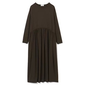 【エムセブンデイズ/M7days】 ジャージーギャザーワンピース人気、トレンドファッション・服の通販 founy(ファニー) ファッション Fashion レディースファッション Ladies' Fashion Online ワンピース Dress ギャザー Gather ジャージー Jersey ストレッチ Stretch リラックス Relax 洗える Washable |ID:prp329100004572317