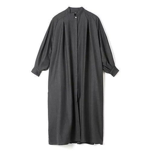 【シンメ/SINME】のウールワンピースコート インテリア・キッズ・メンズ・レディースファッション・服の通販 founy(ファニー) 　ファッション　Fashion　レディースファッション　Ladies' Fashion Online　アウター　Coat Outerwear　コート　Coats　スリット　Slit　ロング　Long　洗える　Washable　A/W・秋冬　Aw・Autumn/Winter・Fw・Fall-Winter　羽織　Haori　チャコール|ID: prp329100004572318 ipo3291000000032634560