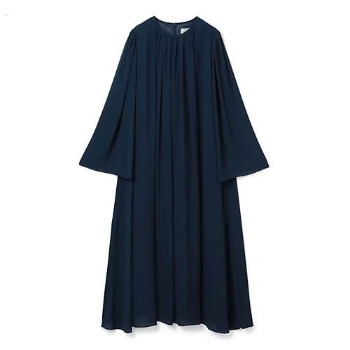 【エムセブンデイズ/M7days】の【コラボ】袖フレアギャザーワンピース 人気、トレンドファッション・服の通販 founy(ファニー) 　ファッション　Fashion　レディースファッション　Fashion for Women　ワンピース　Dresses　エレガント 上品　Elegant　ギャザー　Gathered, Ruffled　コラボ　Collaboration, Collab　シフォン　Chiffon, Lightweight Fabric　フレア　Flare, Flared　洗える　Machine Washable　 other-1|ID: prp329100004572329 ipo3291000000034942055