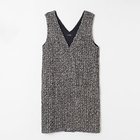 【シンメ/SINME】の【別注】ツィードVネックワンピース ブラックミックス|ID: prp329100004572332 ipo3291000000032634654