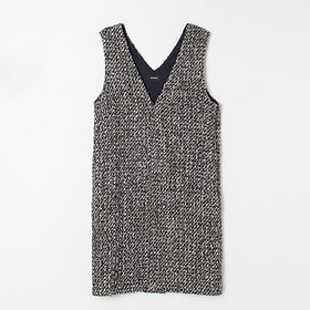【シンメ/SINME】 【別注】ツィードVネックワンピース人気、トレンドファッション・服の通販 founy(ファニー) ファッション Fashion レディースファッション Fashion for Women ワンピース Dresses クラシカル Classical, Vintage-Inspired シンプル Simple, Minimal ツイード／ツィード Choker, Choker Necklace バランス Balance, Style Balance ベーシック Basic, Essential ボックス Boxy, Box Shape 別注 Limited Edition, Custom Order A/W・秋冬 Autumn/Winter |ID:prp329100004572332