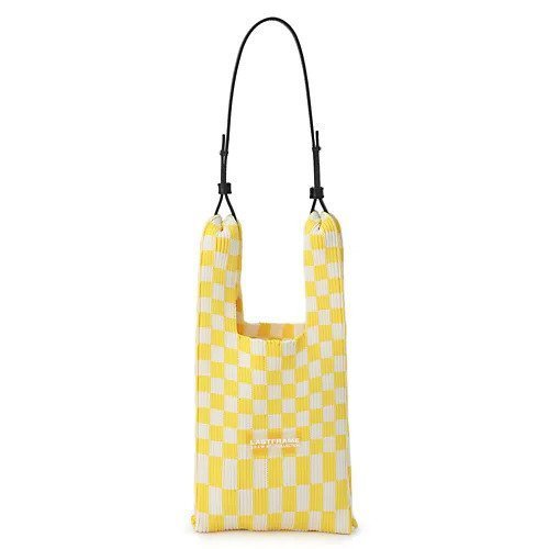 【ラストフレーム/LASTFRAME】のICHIMATSU MARKET BAG SMALL インテリア・キッズ・メンズ・レディースファッション・服の通販 founy(ファニー) 　ファッション　Fashion　レディースファッション　Fashion for Women　スマート　Smart, Elegant　パターン　Pattern, Design Print　フォルム　Silhouette, Form　モダン　Modern, Contemporary　リブニット　Rib Knit, Ribbed Knit　YELLOW &#215; IVORY|ID: prp329100004572380 ipo3291000000033329258