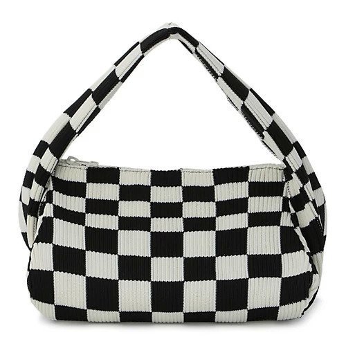 【ラストフレーム/LASTFRAME】のICHIMATSU WRAP BAG インテリア・キッズ・メンズ・レディースファッション・服の通販 founy(ファニー) 　ファッション　Fashion　レディースファッション　Fashion for Women　バッグ　Bags　フォルム　Silhouette, Form　ラップ　Wrap, Wrap Design　軽量　Lightweight, Ultra Light　BLACK x IVORY|ID: prp329100004572384 ipo3291000000033329268