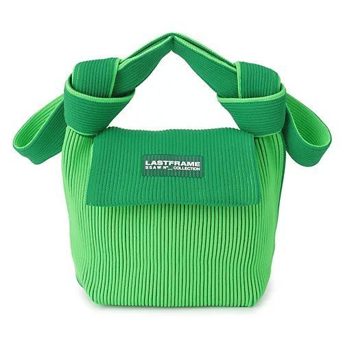 【ラストフレーム/LASTFRAME】のBI-COLOR OBI BAG インテリア・キッズ・メンズ・レディースファッション・服の通販 founy(ファニー) 　ファッション　Fashion　レディースファッション　Fashion for Women　バッグ　Bags　チェック　Check, Plaid, Tartan　フォルム　Silhouette, Form　ミックス　Mix, Mixed Style　GREEN x NEON GREEN|ID: prp329100004572396 ipo3291000000033329342
