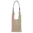 【ラストフレーム/LASTFRAME】のSTRIPE MESH MARKET BAG SMALL NEON GREEN x NEON PINK|ID: prp329100004572414 ipo3291000000033329203