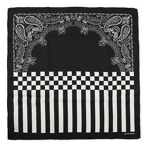 【ラストフレーム/LASTFRAME】のBANDANA SCARF 53cm 53cm 人気、トレンドファッション・服の通販 founy(ファニー) 　ファッション　Fashion　レディースファッション　Fashion for Women　おすすめ　Recommended / Our Picks　なめらか　Smooth, Silky Texture　ギフト プレゼント　Gift / Present　シルク　Silk, 100% Silk　チェック　Check, Plaid, Tartan　バンダナ　Bandana, Head Scarf　ペイズリー　Paisley, Ethnic Pattern　レース　Lace, Lace Fabric　other-2|ID: prp329100004572595 ipo3291000000033329609