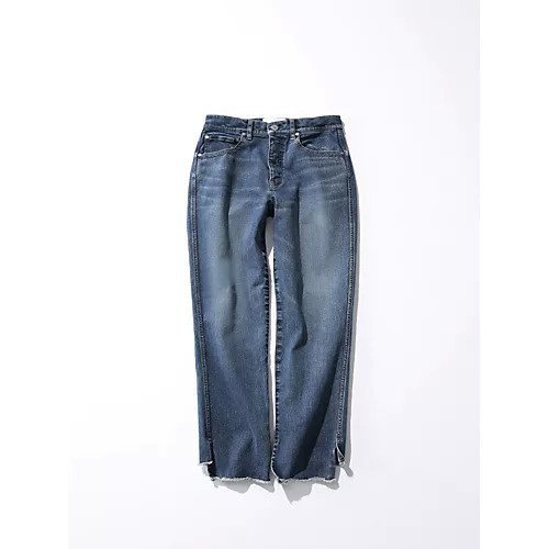 【スアデオ/suadeo】の【JAPANBLUE】コラボスリット入り前後差デニム インテリア・キッズ・メンズ・レディースファッション・服の通販 founy(ファニー) 　ファッション　Fashion　レディースファッション　WOMEN　洗える　Washable　カットオフ　Cut Off　ジーンズ　Jeans　ストレッチ　Stretch　ストレート　Straight　スリット　Slit　デニム　Denim　ハイライズ　High Rise　エレガント 上品　Elegant　インディゴ|ID: prp329100004572674 ipo3291000000032360372