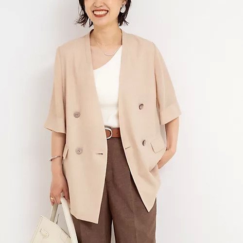 【ノーリーズ/NOLLEY'S】のウォッシャブルリネン風シアー5分袖ジャケット インテリア・キッズ・メンズ・レディースファッション・服の通販 founy(ファニー) 　ファッション　Fashion　レディースファッション　Fashion for Women　アウター　Coat / Outerwear Collection　レディースジャケット・軽アウター　Jackets　2025年　2025　2025春夏・S/S　Spring/Summer 2025 SS25　シアー　Sheer, See-Through　ジャケット　Jacket, Outerwear　トレンド　Trend, Trending Now　リネン　Linen, Linen Fabric　ビジネス 仕事 通勤　Business / Work / Commuting　ベージュ|ID: prp329100004572681 ipo3291000000032360472