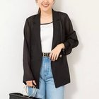 【ノーリーズ/NOLLEY'S】のウォッシャブルリネン風シアージャケット ブラック|ID: prp329100004572682 ipo3291000000032360476