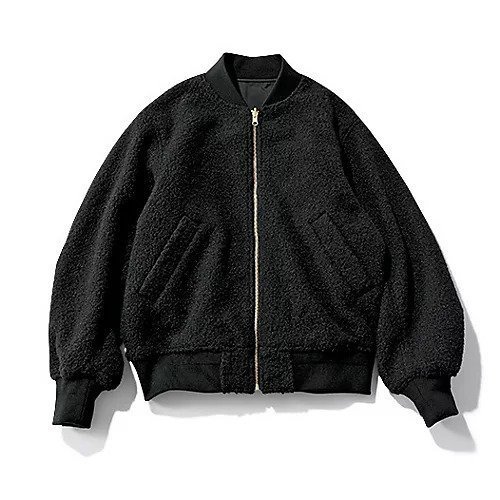【トゥエルブクローゼット/12closet】の【洗える】リバーシブルブルゾン インテリア・キッズ・メンズ・レディースファッション・服の通販 founy(ファニー) 　ファッション　Fashion　レディースファッション　WOMEN　アウター　Coat Outerwear　ブルゾン　Blouson/Jackets　シャーリング　Shirring　ジャケット　Jacket　スポーティ　Sporty　タフタ　Taffeta　ブルゾン　Blouson　ポケット　Pocket　洗える　Washable　ブラック&#215;ブラック|ID: prp329100004572686 ipo3291000000032360503