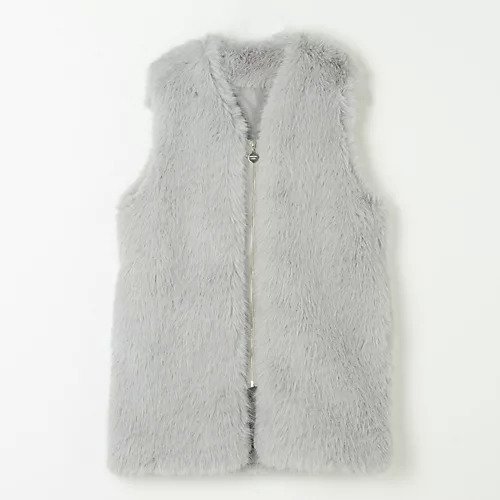 【マルシャル テル/MARECHAL TERRE】の【HPS別注】MA-1 Fur Vest インテリア・キッズ・メンズ・レディースファッション・服の通販 founy(ファニー) 　ファッション　Fashion　レディースファッション　Fashion for Women　アウター　Coat / Outerwear Collection　MA-1ジャケット　MA-1 Bomber Jackets / Flight Jackets　トップス・カットソー　Cut & Sew Tops　ベスト&ジレ / 重ね着スタイル　Vests & Gilets　インナー　Innerwear　ベスト　Vest, Waistcoat　別注　Limited Edition, Custom Order　グレー|ID: prp329100004572690 ipo3291000000034620590