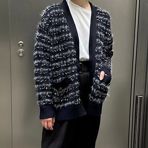 【エクラ/eclat】のニットジャケット 人気、トレンドファッション・服の通販 founy(ファニー) 　ファッション　Fashion　レディースファッション　WOMEN　アウター　Coat Outerwear　ジャケット　Jackets　ジャケット　Jacket　ツイード　Tweed　トリミング　Trimming　ミックス　Mix　別注　Special Order　other-3|ID: prp329100004572693 ipo3291000000032360572