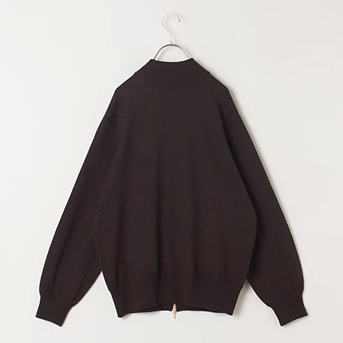 【トゥエルブクローゼット/12closet】の【洗える】二重編みニットジップアップブルゾン 人気、トレンドファッション・服の通販 founy(ファニー) 　ファッション　Fashion　レディースファッション　WOMEN　アウター　Coat Outerwear　ブルゾン　Blouson/Jackets　トップス・カットソー　Tops/Tshirt　ニット　Knit Tops　インナー　Inner　ジャケット　Jacket　ダブル　Double　ブルゾン　Blouson　洗える　Washable　other-2|ID: prp329100004572697 ipo3291000000032360601