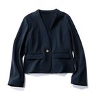 【エムセブンデイズ/M7days】のコンパクトノーカラージャケット 人気、トレンドファッション・服の通販 founy(ファニー) ファッション Fashion レディースファッション Fashion for Women アウター Coat / Outerwear Collection レディースジャケット・軽アウター Jackets ノーカラージャケット / シンプル上品コーデ Collarless Jackets コンパクト Compact, Small Size ジャケット Jacket, Outerwear ストレッチ Stretch, Stretchy Fabric フロント Front, Front Design メタル Metal, Metal Parts ビジネス 仕事 通勤 Business / Work / Commuting thumbnail ネイビー|ID: prp329100004572699 ipo3291000000034942690