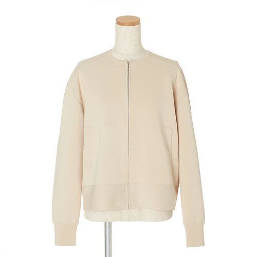 【イーバイエクラ/E by eclat】のミラノリブニットブルゾン インテリア・キッズ・メンズ・レディースファッション・服の通販 founy(ファニー) 　ファッション　Fashion　レディースファッション　WOMEN　アウター　Coat Outerwear　ブルゾン　Blouson/Jackets　トップス・カットソー　Tops/Tshirt　ニット　Knit Tops　カーディガン　Cardigan　コンパクト　Compact　ジャケット　Jacket　ブルゾン　Blouson　今季　This Season　ベージュ|ID: prp329100004572705 ipo3291000000032360686