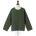 【トゥエルブクローゼット/12closet】の【洗える】ノーカラーミリタリージャケット 人気、トレンドファッション・服の通販 founy(ファニー) ファッション Fashion レディースファッション Fashion for Women アウター Coat / Outerwear Collection レディースジャケット・軽アウター Jackets ジャケット Jacket, Outerwear ストール Stole, Wrap タートル Turtleneck, Turtle Collar フェミニン Feminine, Girly ミリタリー Military, Army Style エレガント 上品 Elegant 人気 Popular, Best Seller 洗える Machine Washable thumbnail カーキ|ID: prp329100004572709 ipo3291000000034942731