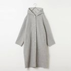 【トゥエルブクローゼット/12closet】のチェック使いのウールリバーコート 人気、トレンドファッション・服の通販 founy(ファニー) ファッション Fashion レディースファッション WOMEN アウター Coat Outerwear コート Coats ダブル Double チェック Check フェイス Face 軽量 Lightweight thumbnail ライトグレー|ID: prp329100004572712 ipo3291000000032360775
