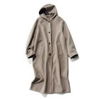 【トゥエルブクローゼット/12closet】のチェック使いのウールリバーコート 人気、トレンドファッション・服の通販 founy(ファニー) ファッション Fashion レディースファッション WOMEN アウター Coat Outerwear コート Coats ダブル Double チェック Check フェイス Face 軽量 Lightweight thumbnail ブラウン|ID: prp329100004572712 ipo3291000000032360776