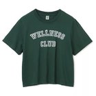 【スポーティアンドリッチ/Sporty&Rich】のWELLNESS CLUB FLOCKED CROPPED T SHIRT FOREST/WHITE|ID: prp329100004572955 ipo3291000000032362879