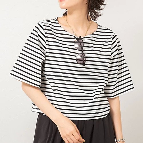 【ノーリーズ/NOLLEY'S】の刺繍ショートTシャツ インテリア・キッズ・メンズ・レディースファッション・服の通販 founy(ファニー) 　ファッション　Fashion　レディースファッション　WOMEN　トップス・カットソー　Tops/Tshirt　シャツ/ブラウス　Shirts/Blouses　ロング / Tシャツ　T-Shirts　2025年　2025　2025春夏・S/S　Ss,Spring/Summer,2025　コンパクト　Compact　ショート　Short　ストレッチ　Stretch　フォルム　Form　エレガント 上品　Elegant　ホワイト系その他4|ID: prp329100004572957 ipo3291000000032362894