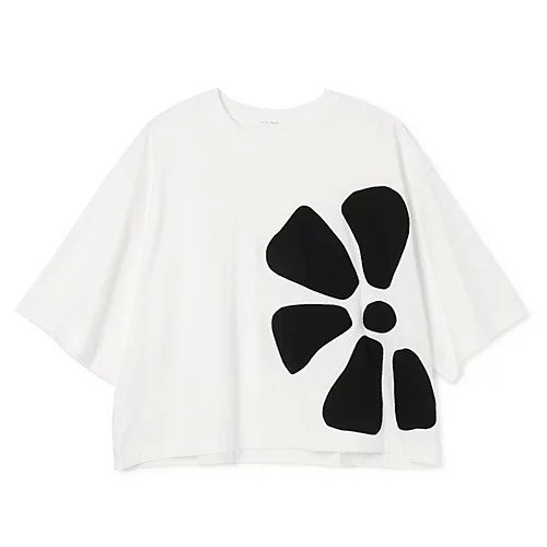 【プレインピープル/PLAIN PEOPLE】のアップリケ花モチーフTシャツ インテリア・キッズ・メンズ・レディースファッション・服の通販 founy(ファニー) https://founy.com/ ファッション Fashion レディースファッション WOMEN トップス・カットソー Tops/Tshirt シャツ/ブラウス Shirts/Blouses ロング / Tシャツ T-Shirts ボトム Bottom モチーフ Motif モノトーン Monotone ワイド Wide 洗える Washable |ID: prp329100004572961 ipo3291000000032362918