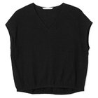 【プレインピープル/PLAIN PEOPLE】のギンガムジャージVネックプルオーバー ブラック|ID: prp329100004572964 ipo3291000000032362932