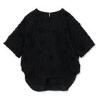 【プレインピープル/PLAIN PEOPLE】のカットジャガードTシャツ型ブラウス ネイビー|ID: prp329100004572970 ipo3291000000032362979