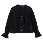 【プレインピープル/PLAIN PEOPLE】のレースショート丈ブラウス ネイビー|ID: prp329100004572980 ipo3291000000032363034
