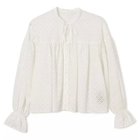 【プレインピープル/PLAIN PEOPLE】のレースショート丈ブラウス ホワイト|ID: prp329100004572980 ipo3291000000032363035